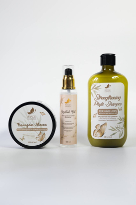 IMAGE cosmetics Hair Strengthening & Anti-Hair Loss Set — Shampoo, Mask, Ends Oil 100 ml+250ml+400ml