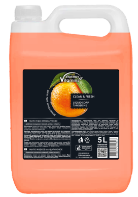 Серія «Energy of vitamins» мило рідке МАНДАРИНОВЕ, 5 л