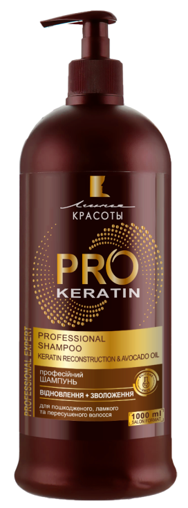 ПРОФЕСІЙНИЙ ШАМПУНЬ PRO KERATIN “ВІДНОВЛЕННЯ + ЗВОЛОЖЕННЯ” 1000 мл