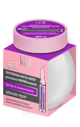 ™ «LADY WOW»  ПРОТЕЇНОВА МАСКА-ФІЛЕР ДЛЯ ВОЛОССЯ «PROTEIN Ampoule» 480 мл