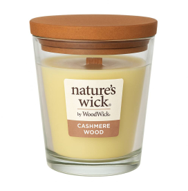 Ароматична свічка з ароматом кашеміру Woodwick Nature's Wick Cashmere Wool 284 г