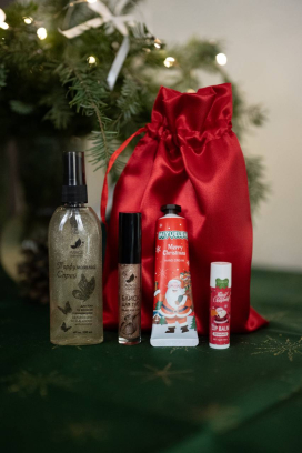 🎁 New Year Set №2: Premium Care — Lip Gloss + Mist + Gift Balm & Hand Cream