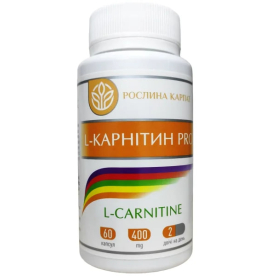 L- Карнітин Pro Рослина Карпат- амінокислота для схуднення 60 капсул