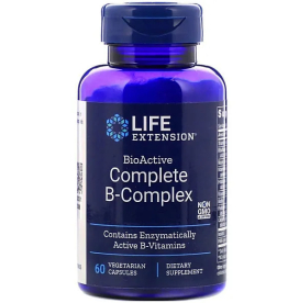 Life Extension BioActive Complete B-Complex 60 капсул — біоактивний комплекс вітамінів групи B