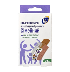Набор медицинских пластырей Arsa Семейный 20 шт.