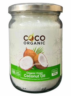 Кокосовое масло Coco Organic Virgin нерафинированное 500 мл — холодного отжима