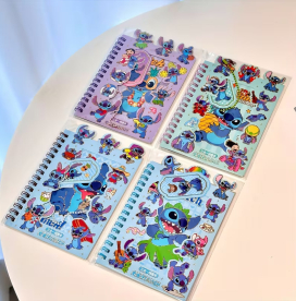 Блокнот Disney Stitch 3-в-1 зі спіраллю та ручкою — 1 шт