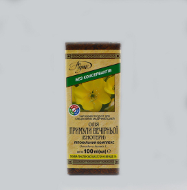 EVENING PRIMROSE (OENOTHERA) OIL Lipophylic complex 100ml Gamma-lonolenic acid content is not less than 3%