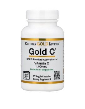 Вітамін C (Gold C Vitamin C) 1000 мг, 60 капсул — California Gold Nutrition