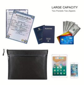 Fireproof Document Organizer Bag  28 × 18 см