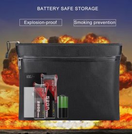 🔥 Fireproof organizer bag for safe storage Size: 35×26 cm (13.7×10.23 inches)  Format: A4