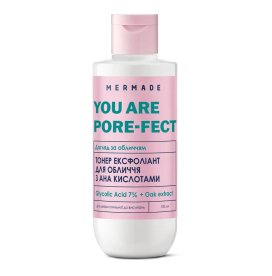 Тонер эксфолиант для лица с кислотами АНА MERMADE Glycolic Acid & Oak extract 150 мл