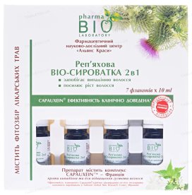 Реп’яхова BIO-сироватка 2 в 1 проти випадіння волосся Pharma Bio Laboratory — 7×10 мл