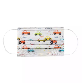 Disposable Face Mask with Cars Print (1 pc)