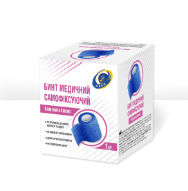 Self-fixing medical bandage 6 cm (cm) x 4 m (m)